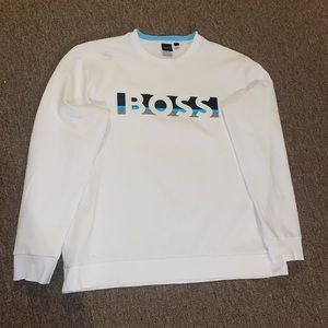 White Hugo boss men’s sweatshirt